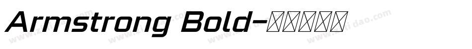 Armstrong Bold字体转换